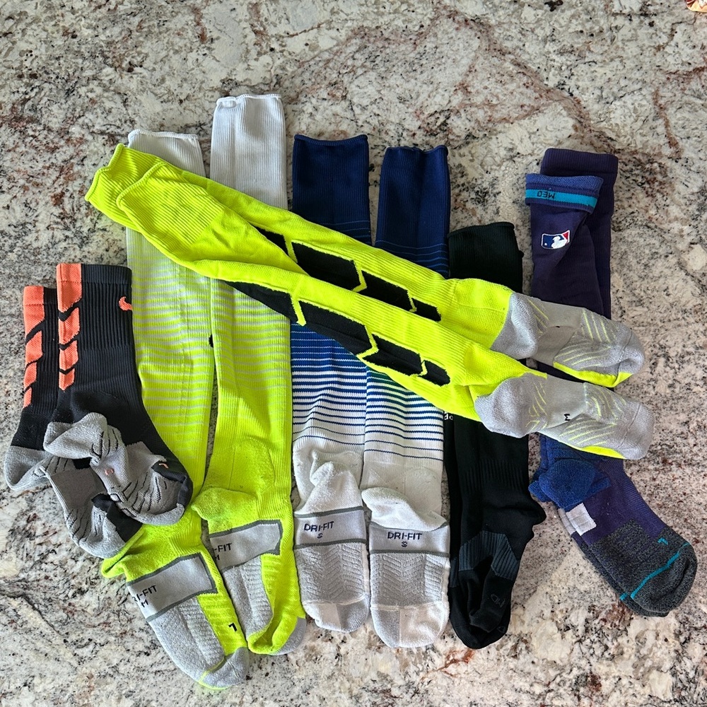Entire Bundle - Nike/Adidas/Stance Men's Vibrant Athletic Socks Collection